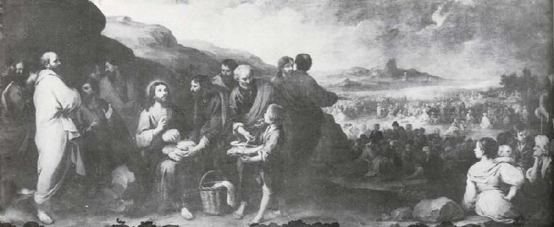 Bartolome Esteban Murillo Miracle of the Loaves and Fishes china oil painting image